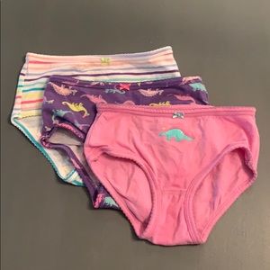 Carters Dino Undies Set! Pink Purple & Stripe Sz 6